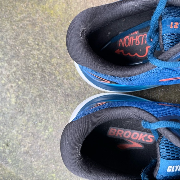 Brooks Glycerin 21 Running Shoes Men’s Sz 10 Blue Black Neutral Cushion - Picture 6 of 9